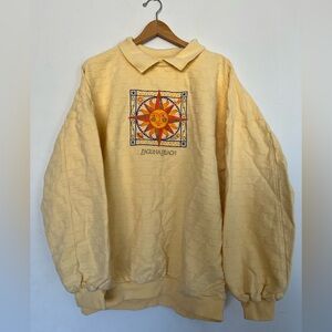Vintage Laguna Beach Cotton Crew Neck Sweater Made in USA